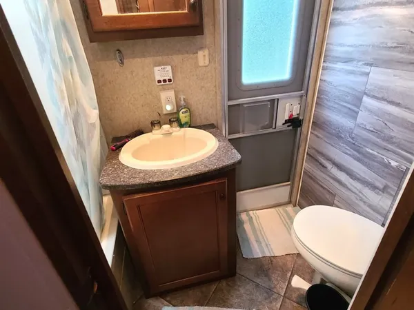 a bathroom with a sink