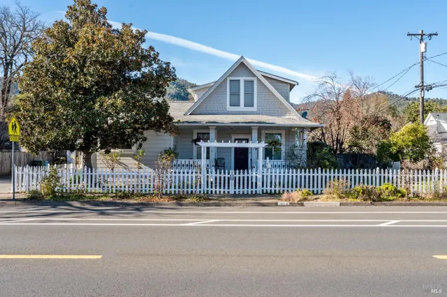 a view of a house and a balcony