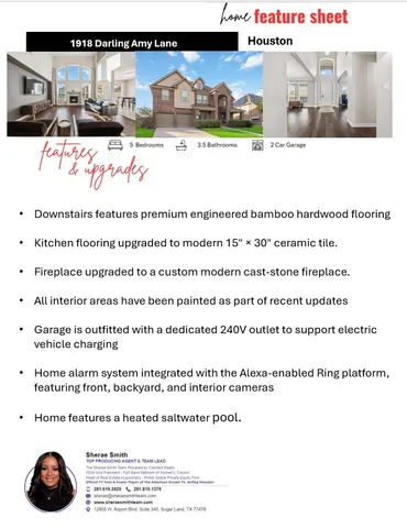 $535,000 | 1918 Darling Amy Lane, Pearland, TX 77089