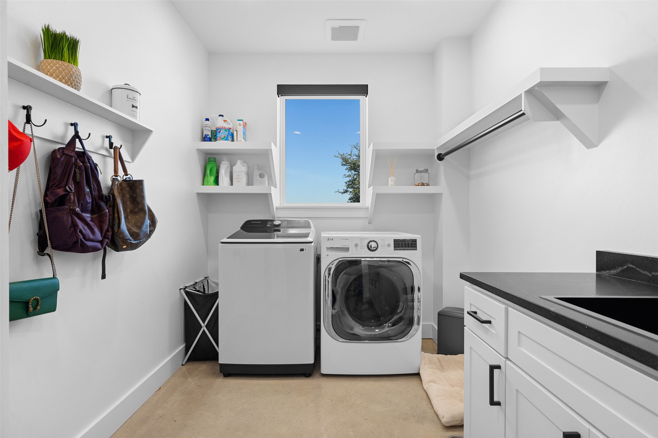 2134 Carter Road Bellville, TX 77418 - Photo 34 of 38 a utility room with sink dryer and washer