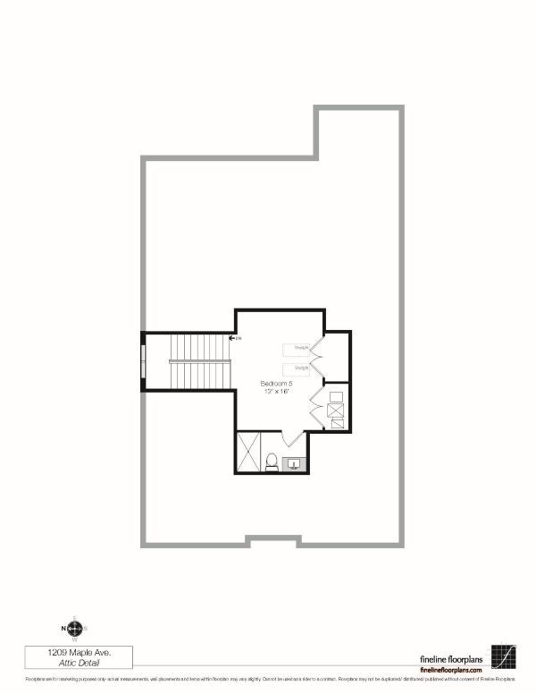 1209 Maple Avenue Wilmette, IL 60091 - Photo 5 of 28 a picture of a room with a floor to a refrigerator