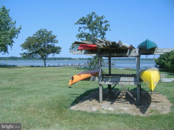 22611 Indian Point Road Bozman, MD 21612 - Photo 7 of 29 Community kayak storage on waterfront lot