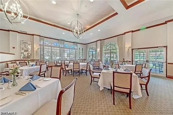 a dining table with chairs and table