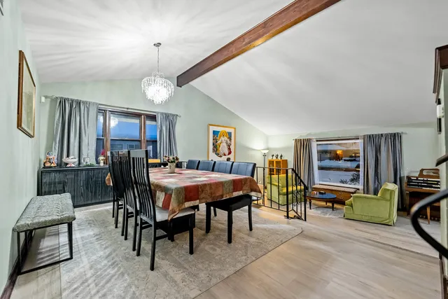 a view of a livingroom with furniture and window