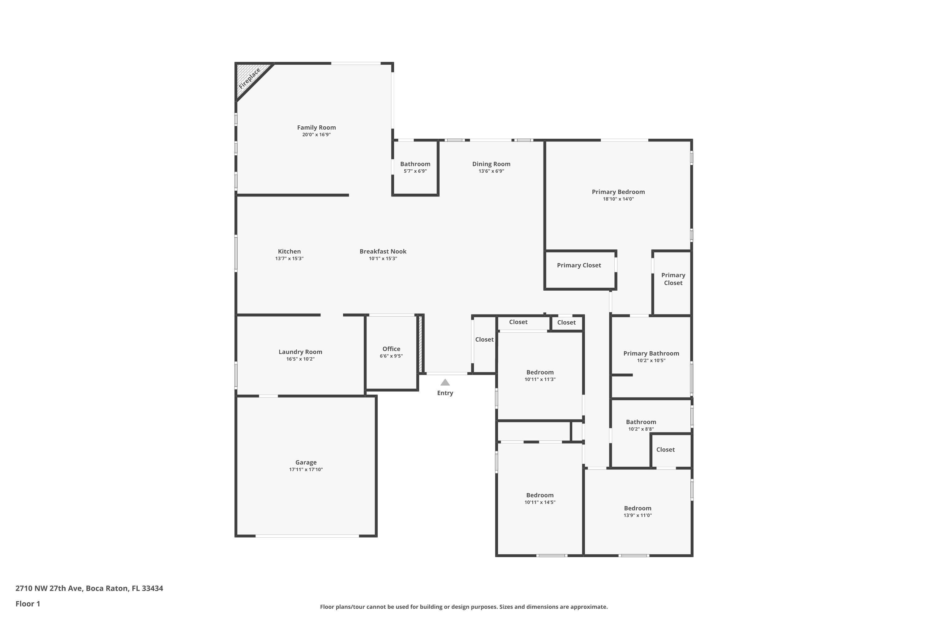 2710 Northwest 27th Avenue Boca Raton, FL 33434 - Photo 51 of 51 Floor-Plan 2710 NW 27th Ave