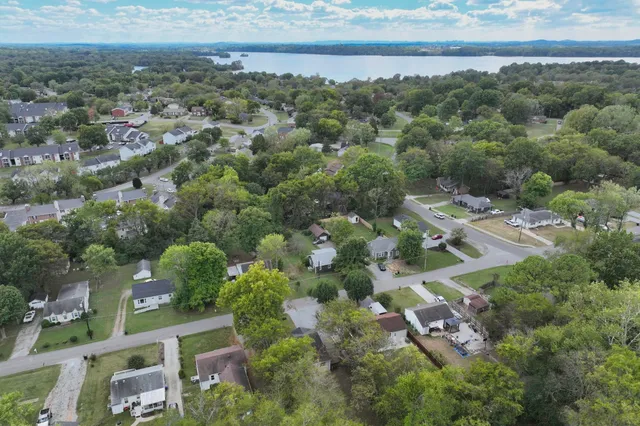 an aerial view of multiple house
