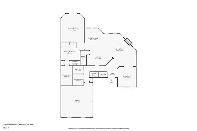 $572,500 | 1391 Brentwood Lane, Marietta, GA 30062