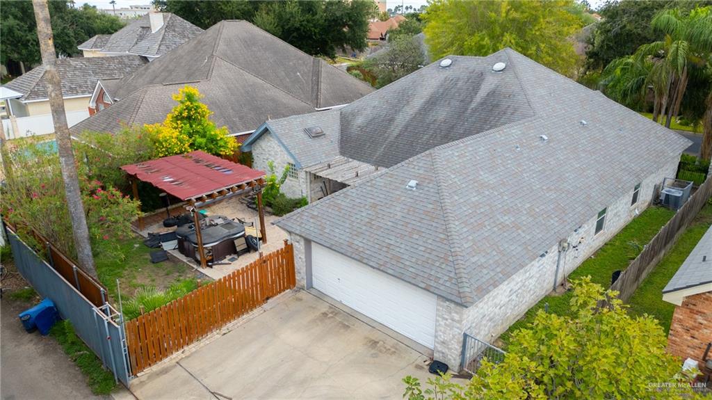 105 East Hawk Avenue McAllen, TX 78504 - Photo 28 of 34 an aerial view of house with yard