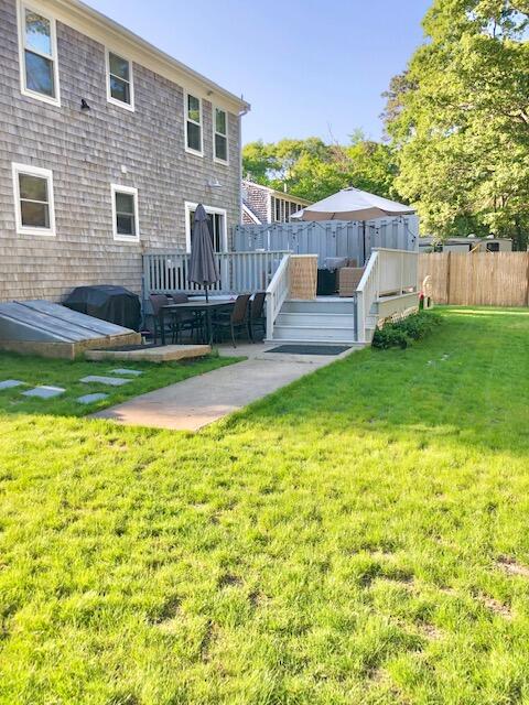 75 Tanbark Road Marstons Mills, MA 02648 - Photo 33 of 40 a view of a house with backyard and sitting area
