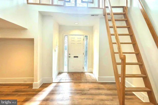 a view of a glass door with a glass door