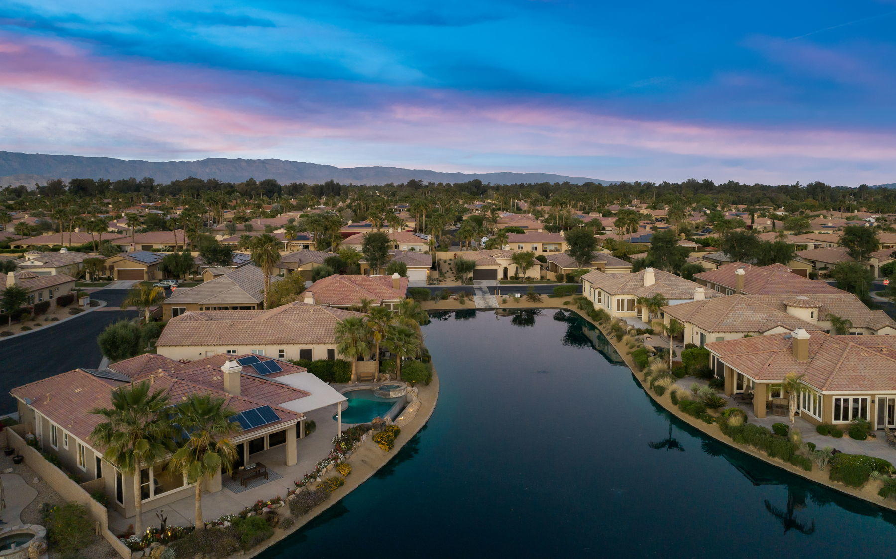 3 Pyramid Lake Court Rancho Mirage, CA 92270 - Photo 3 of 40 a view of city and lake