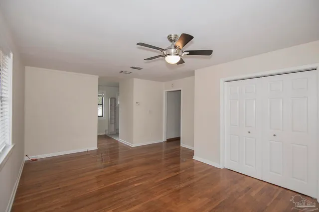 a view of an empty room