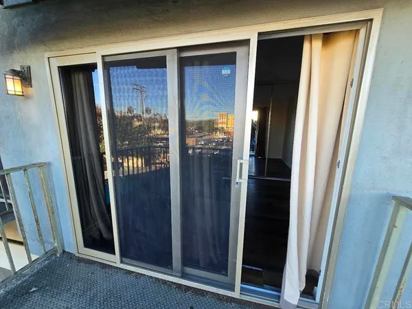 a view of elevator with hallway