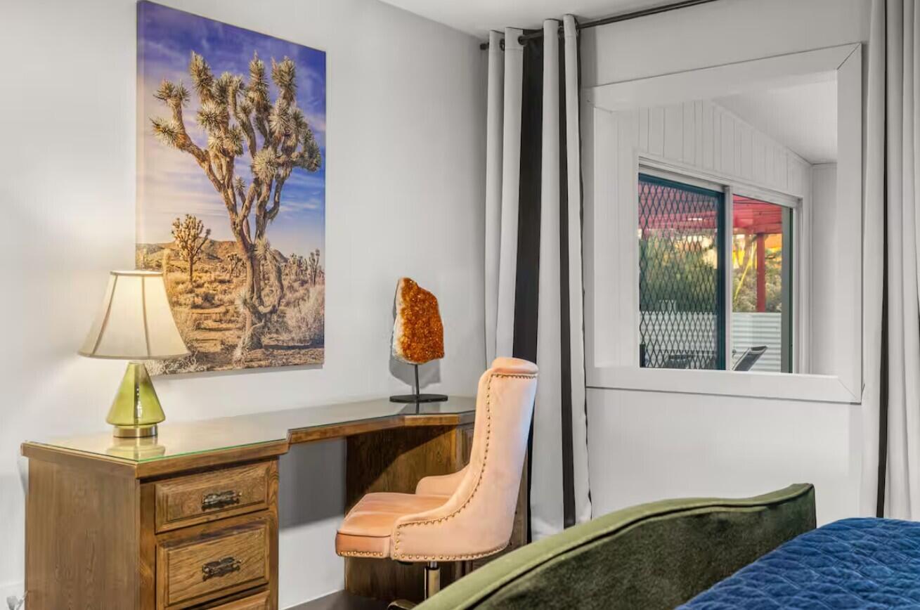 6451 Red Bluff Avenue Yucca Valley, CA 92284 - Photo 36 of 71 a bedroom with a bed and a dresser