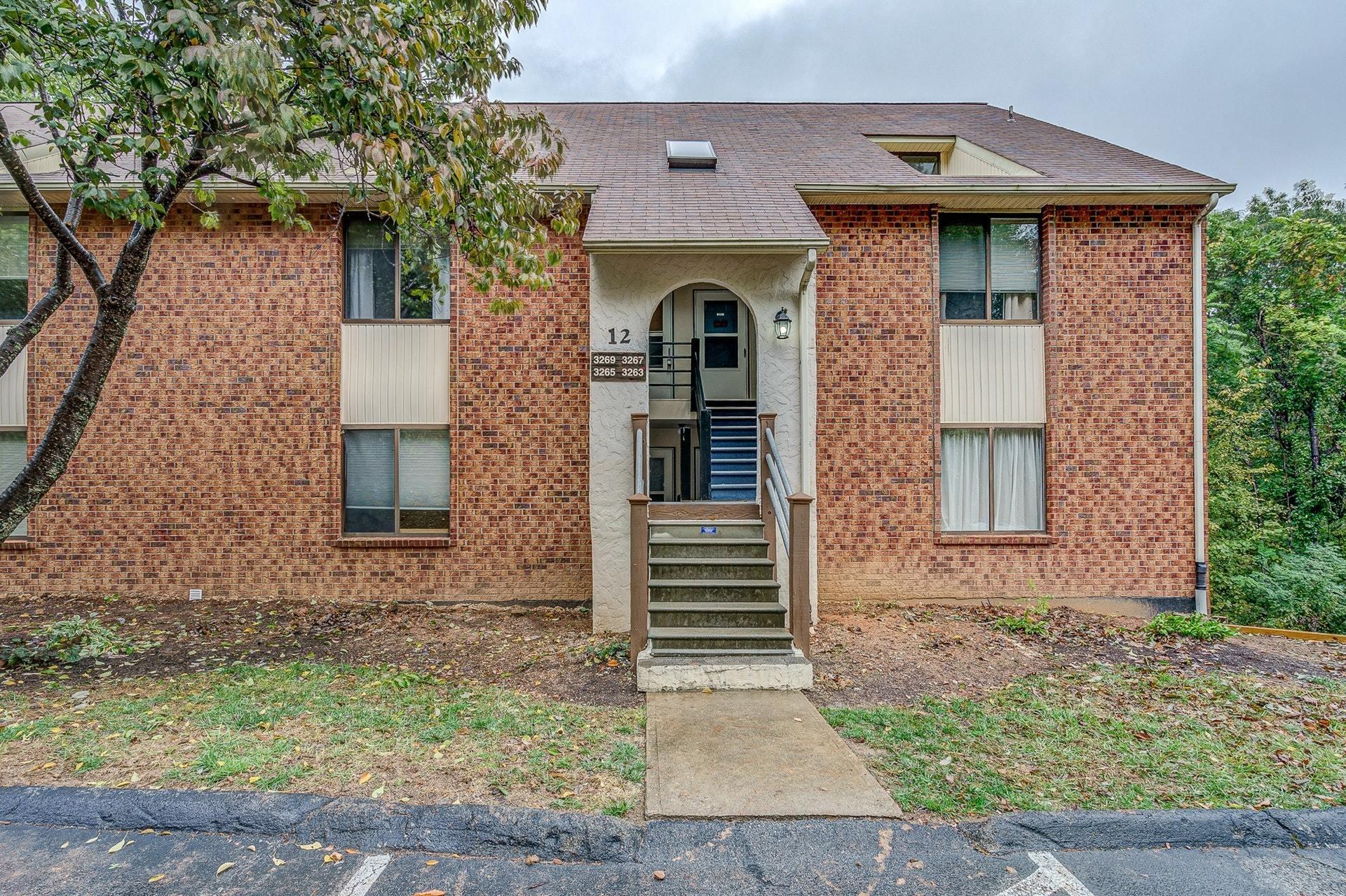 a front view of a house