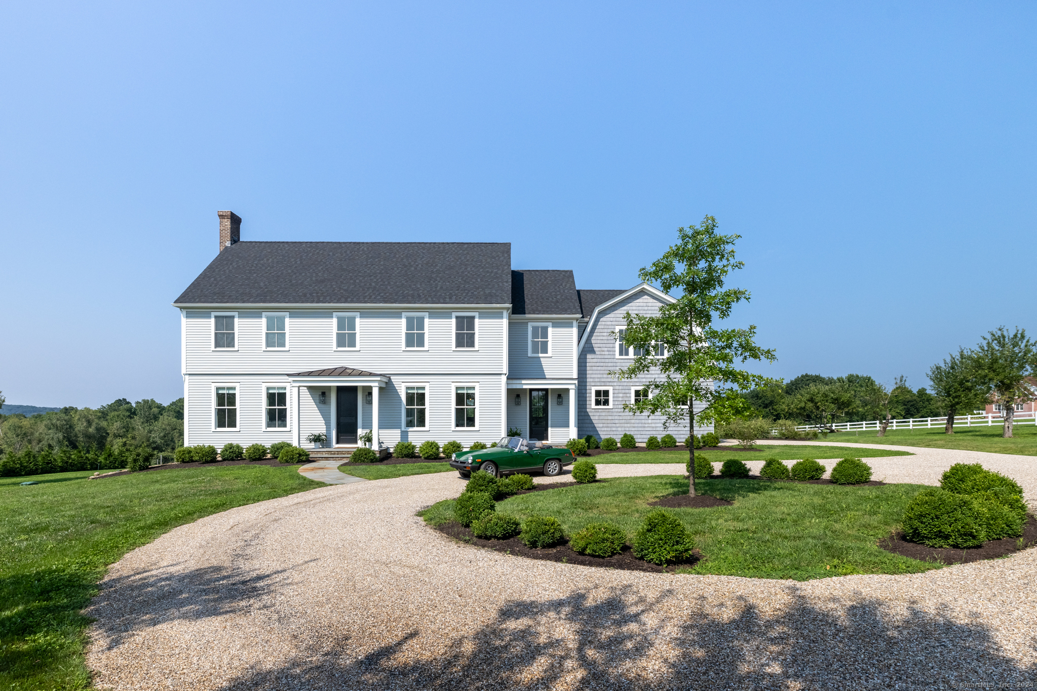 248 Old Mt Tom Road Litchfield, CT 06750 - Photo 1 of 1 248 Old Mount Tom approach with circular stone drive