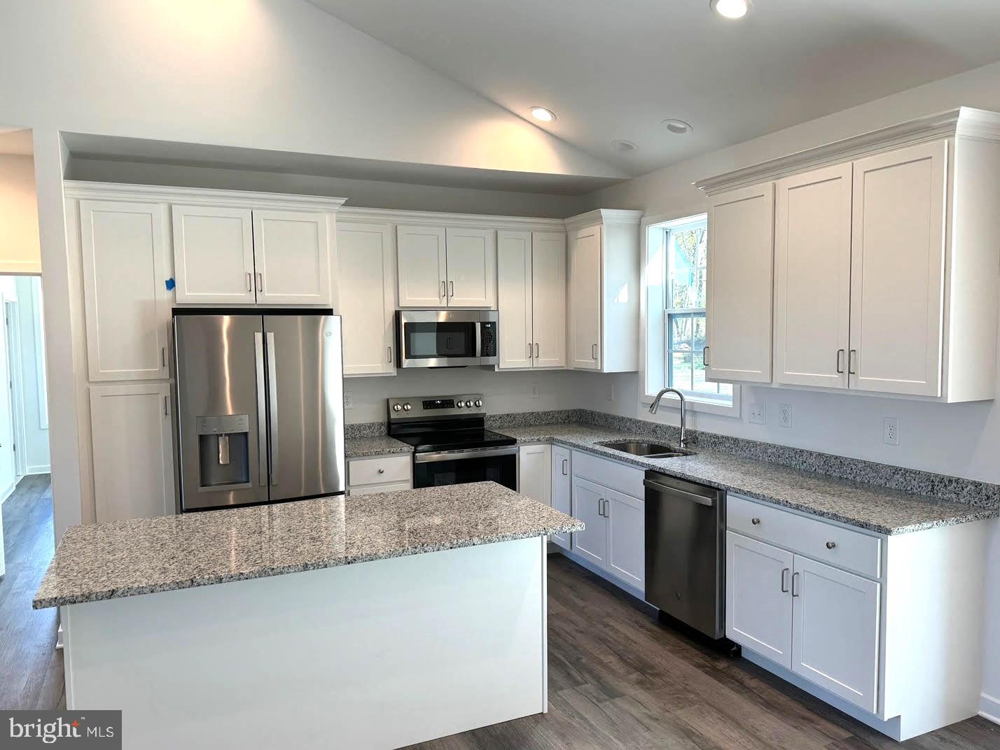 Tbd Tbd Glenaire Road Bunker Hill, WV 25413 - Photo 3 of 23 a kitchen with stainless steel appliances granite countertop a sink a stove a refrigerator and cabinets