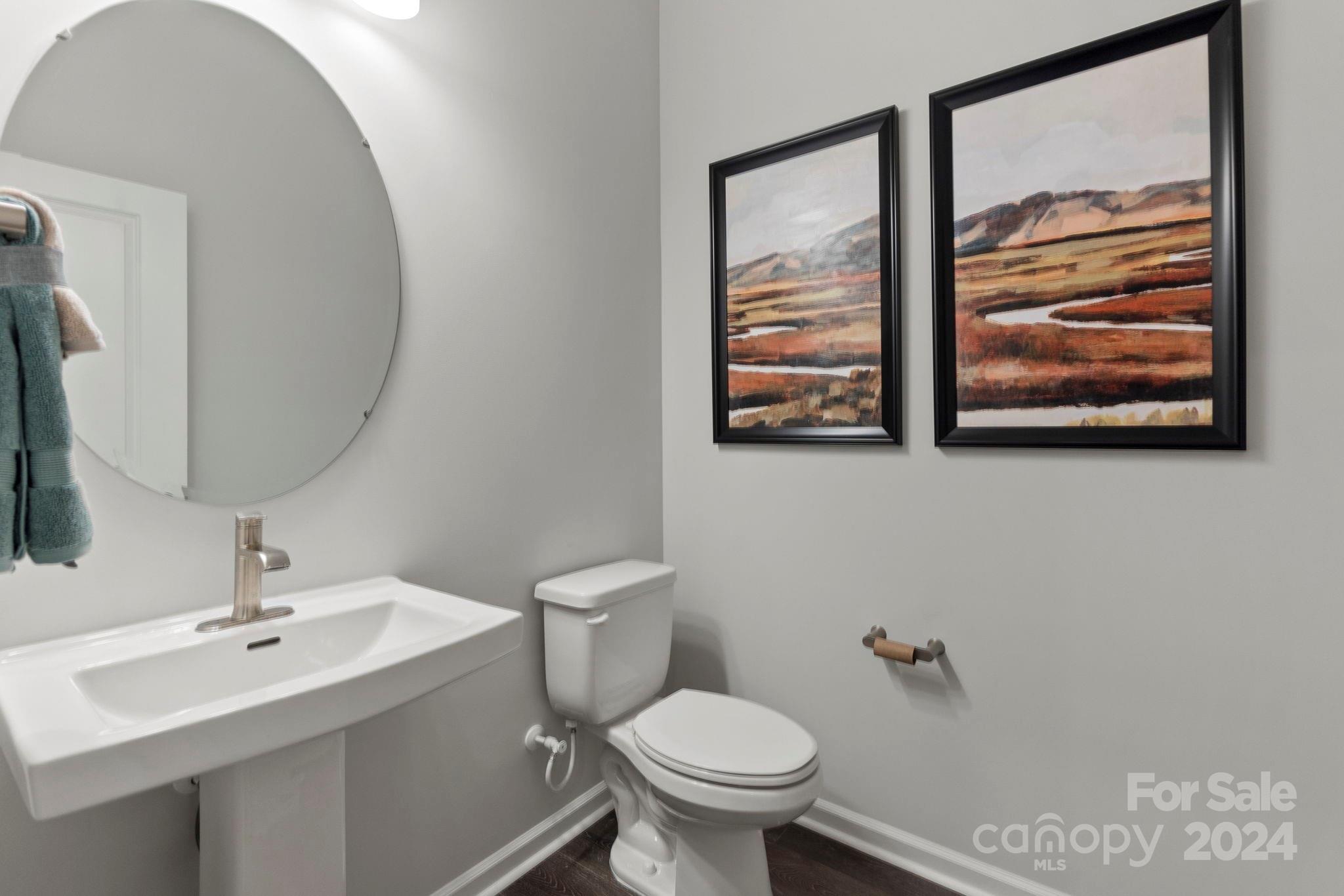 1133 Lost Cv Road Indian Land, SC 29707 - Photo 29 of 42 a bathroom with a toilet a sink and mirror