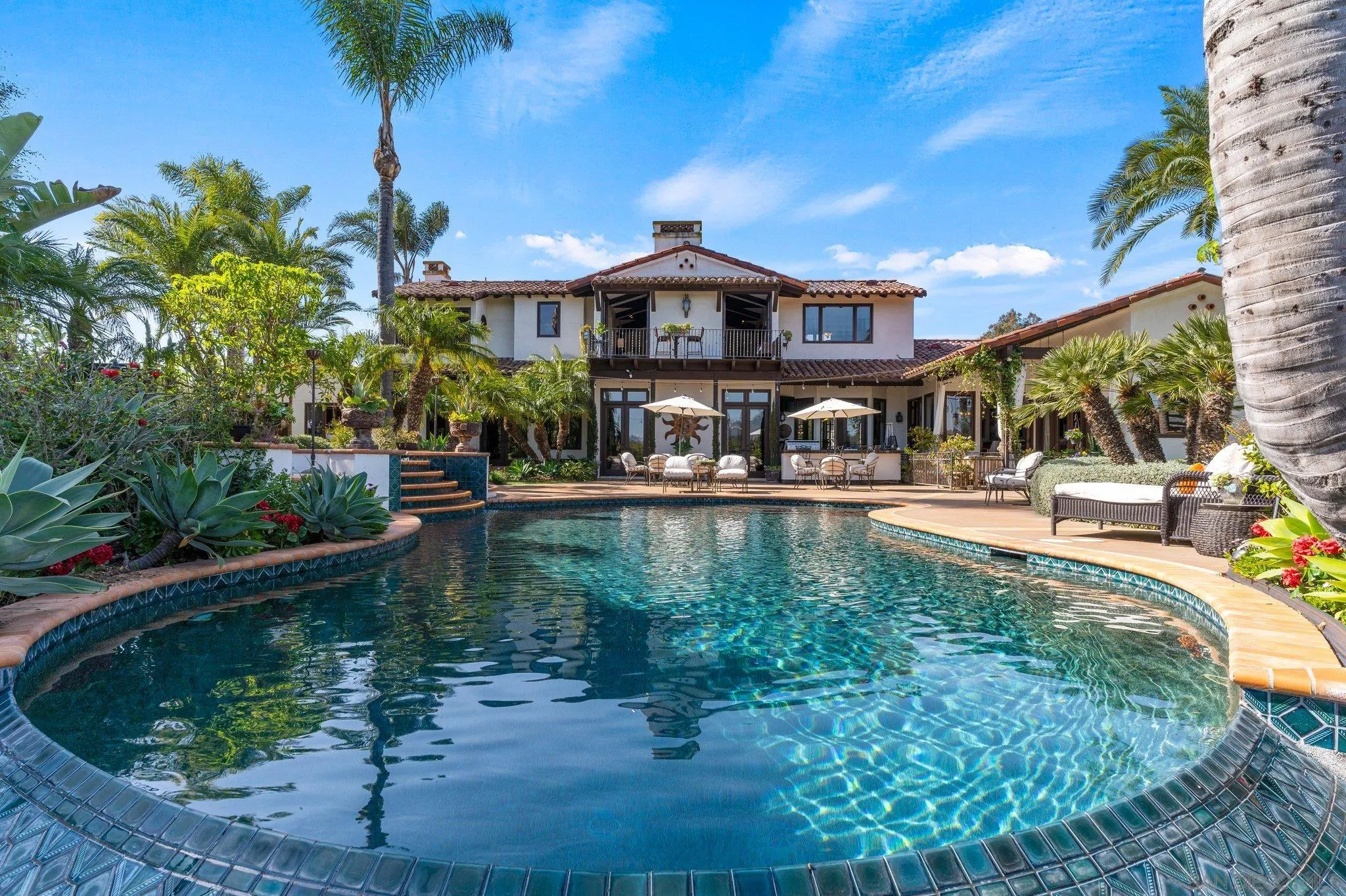 3381 Calle Margarita Encinitas, CA 92024 - Photo 32 of 47 a swimming pool view with a garden space