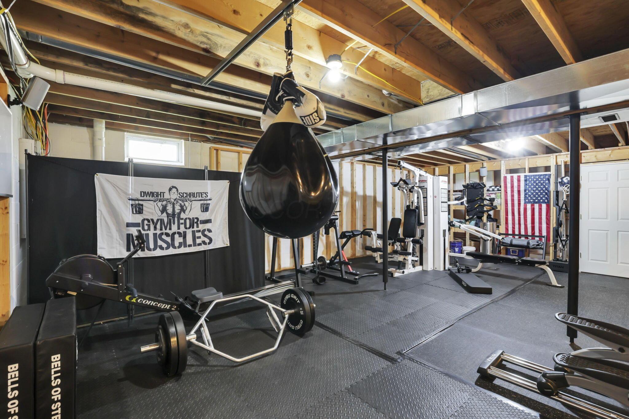 11851 Murlette Road Southwest Stoutsville, OH 43154 - Photo 34 of 44 Basement Gym Area