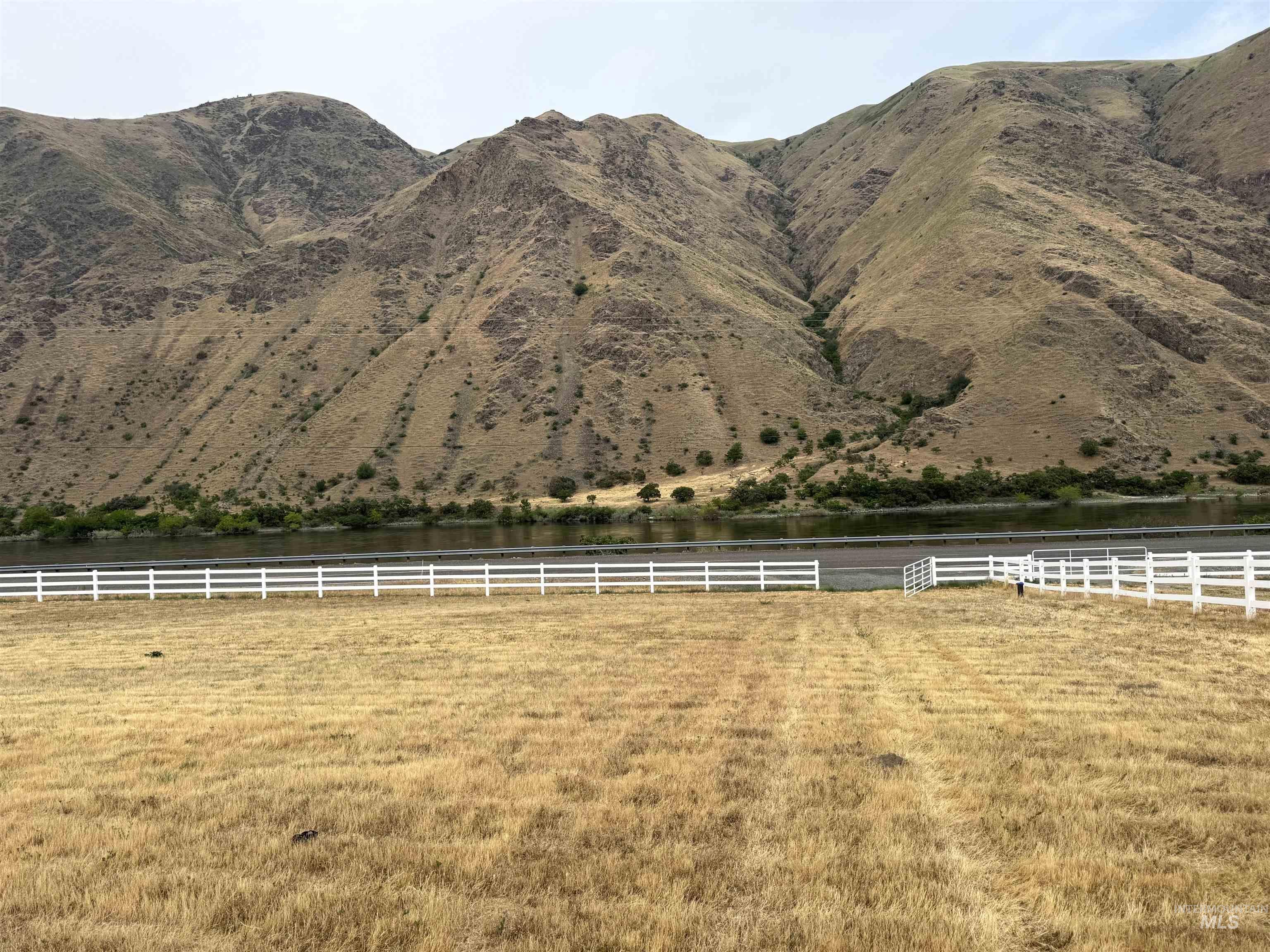 View of mountain background with rural landscape