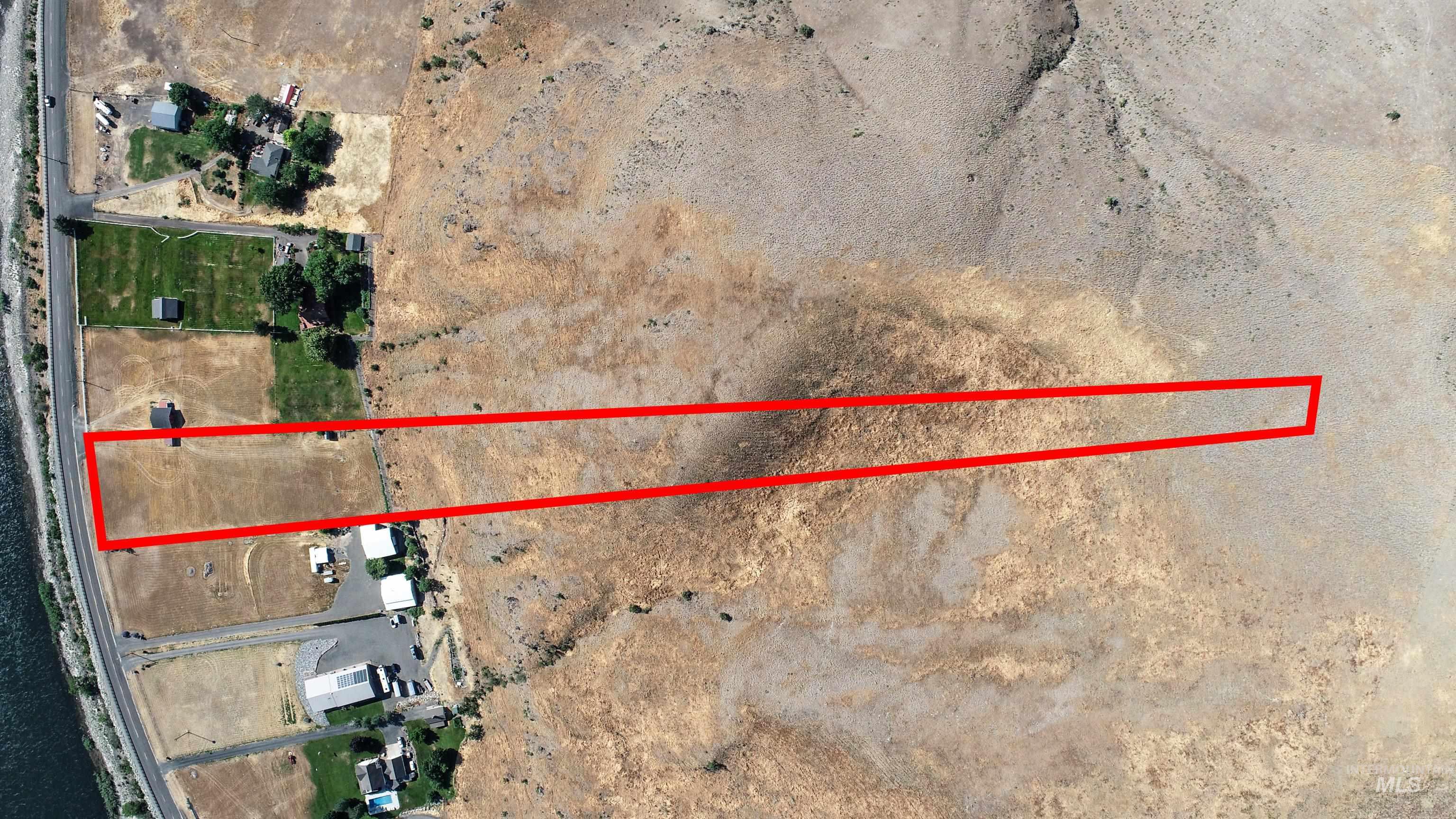 Snake River Road Asotin, WA 99402 - Photo 2 of 13 Aerial overview of property's location with property boundaries highlighted