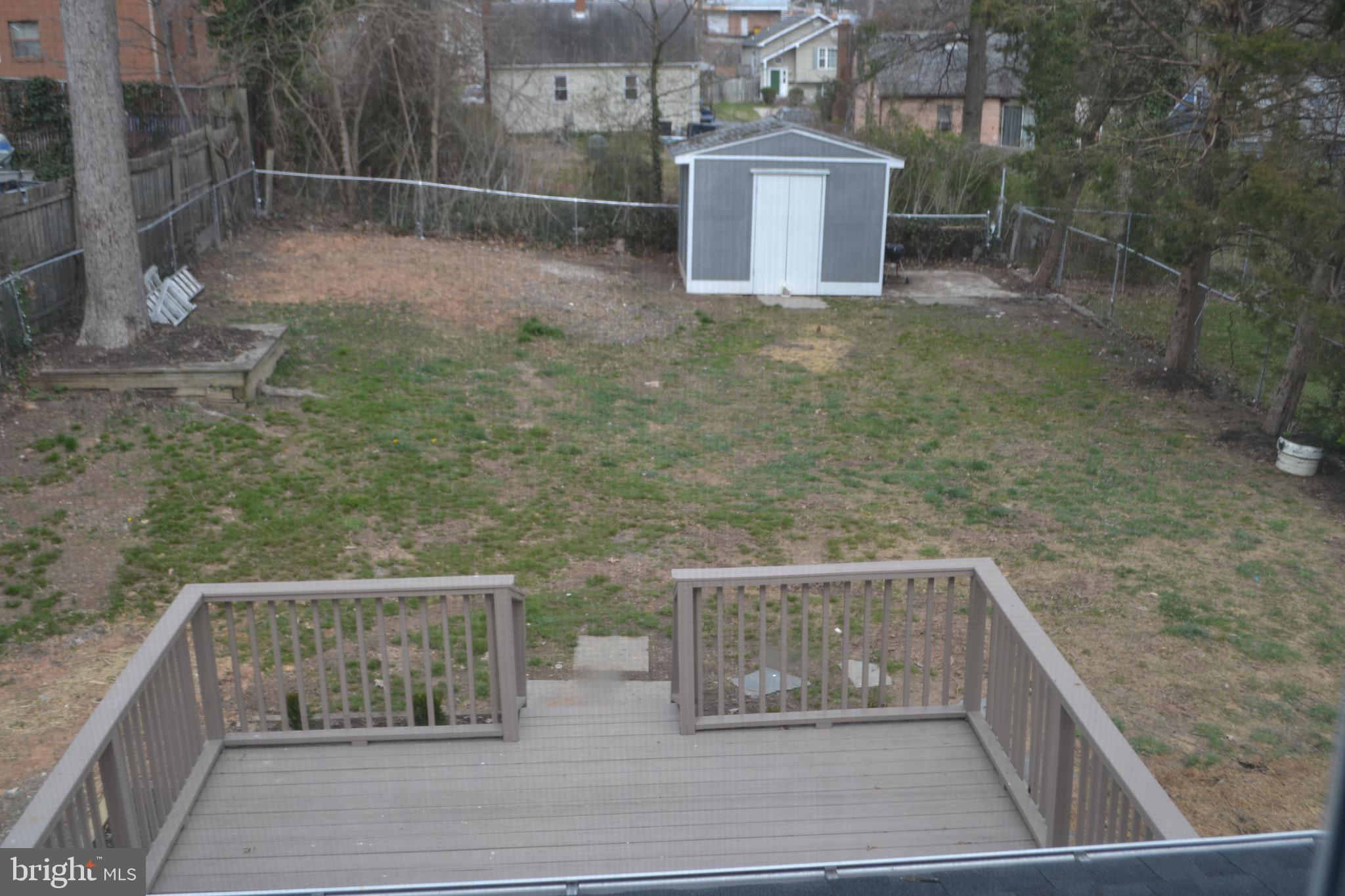 7714 Frederick Road Hyattsville, MD 20784 - Photo 12 of 12 Large Deck off of Laundry Room. Large Shed