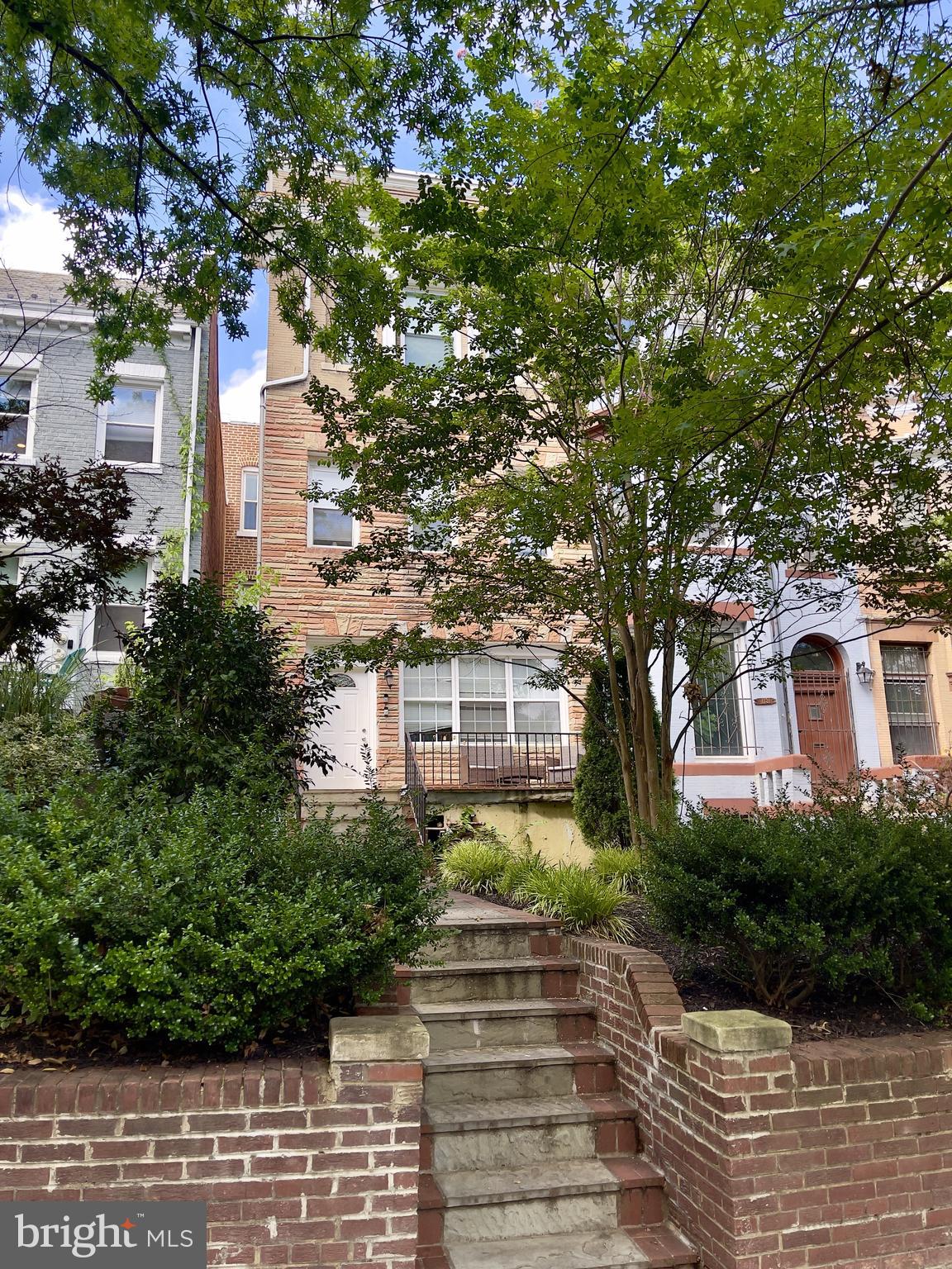 1133 Euclid Street Northwest, Unit B Washington, DC 20009 - Photo 11 of 11 a front view of a house with trees and plants