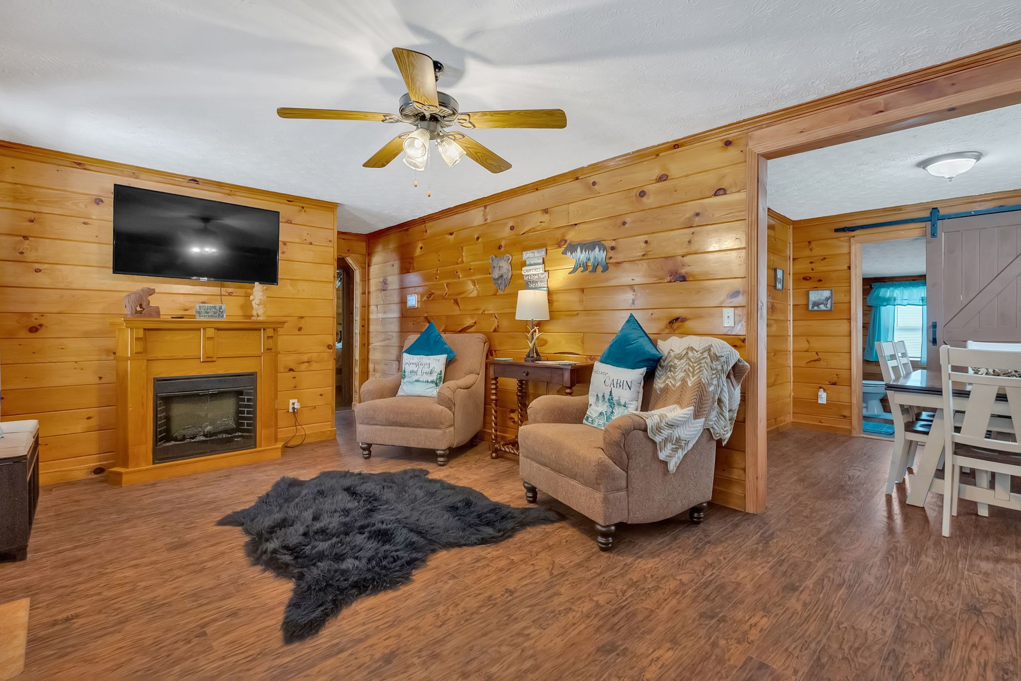114 Ashley Road Jamestown, TN 38556 - Photo 6 of 29 a living room with furniture and a flat screen tv