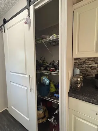 a view of a kitchen