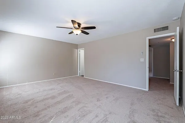 a view of an empty room