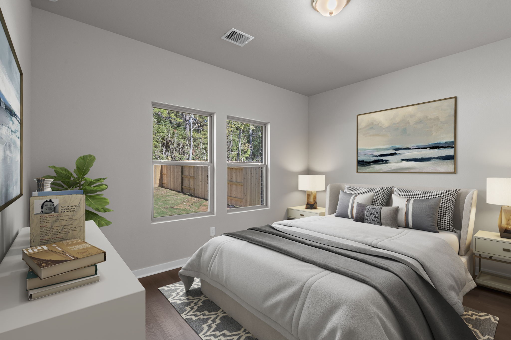 12339 Ridge Top Drive Conroe, TX 77304 - Photo 13 of 29 a bedroom with a bed and a couch