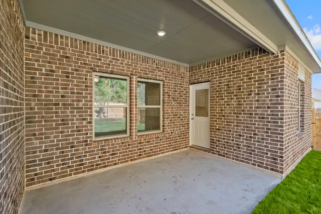 a view of a brick house