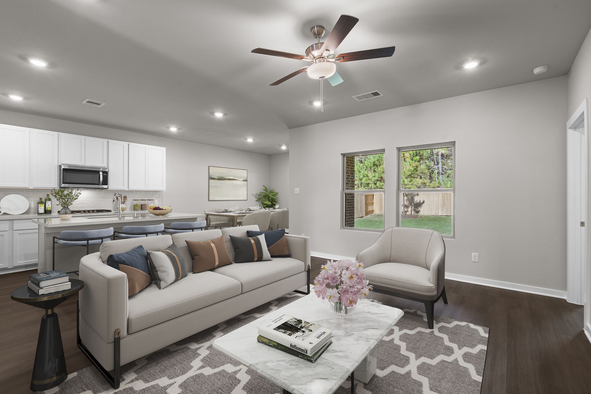 12339 Ridge Top Drive Conroe, TX 77304 - Photo 7 of 29 a living room with furniture kitchen and a window