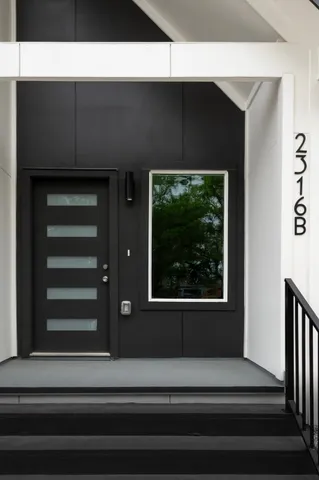 a view of a entryway door of the house