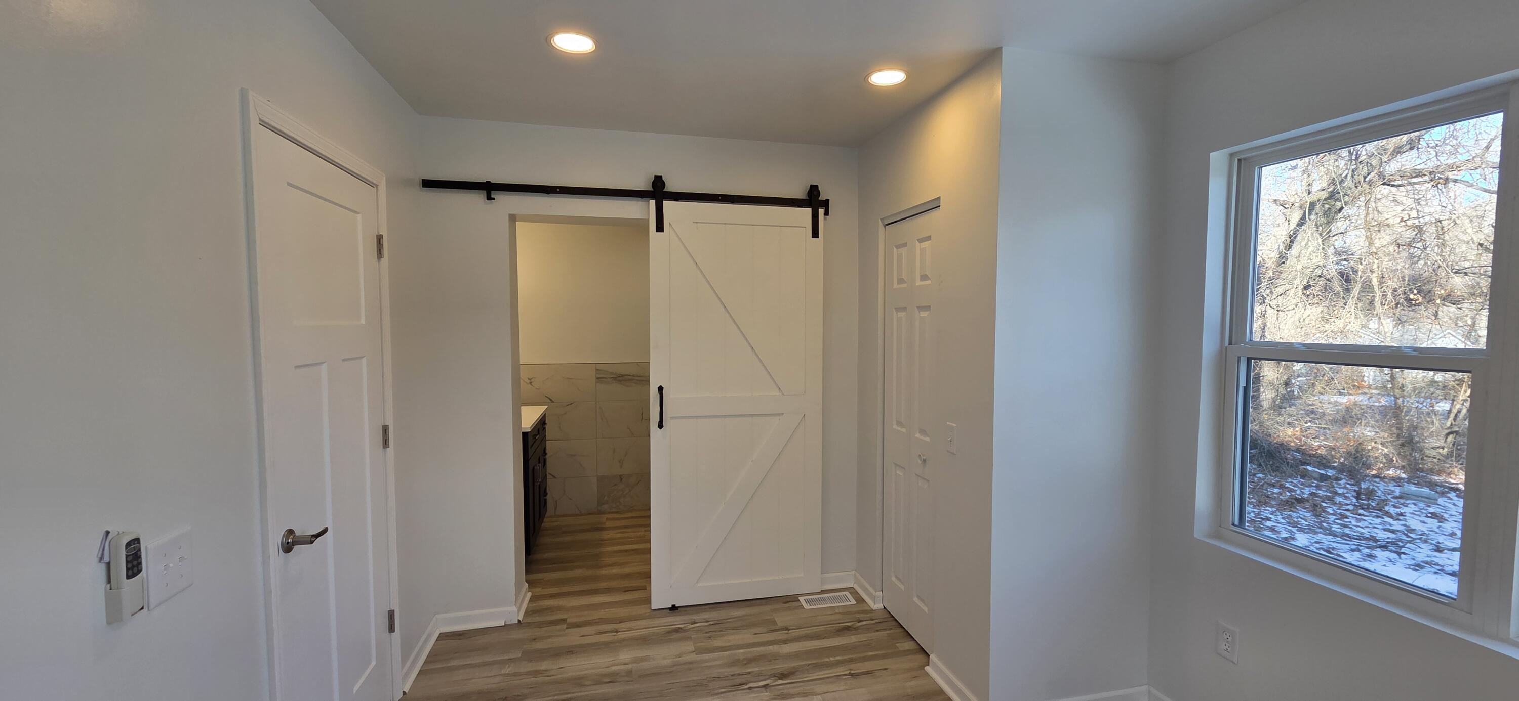 7325 Locust Avenue Gary, IN 46403 - Photo 56 of 136 a bathroom with a shower and a glass door