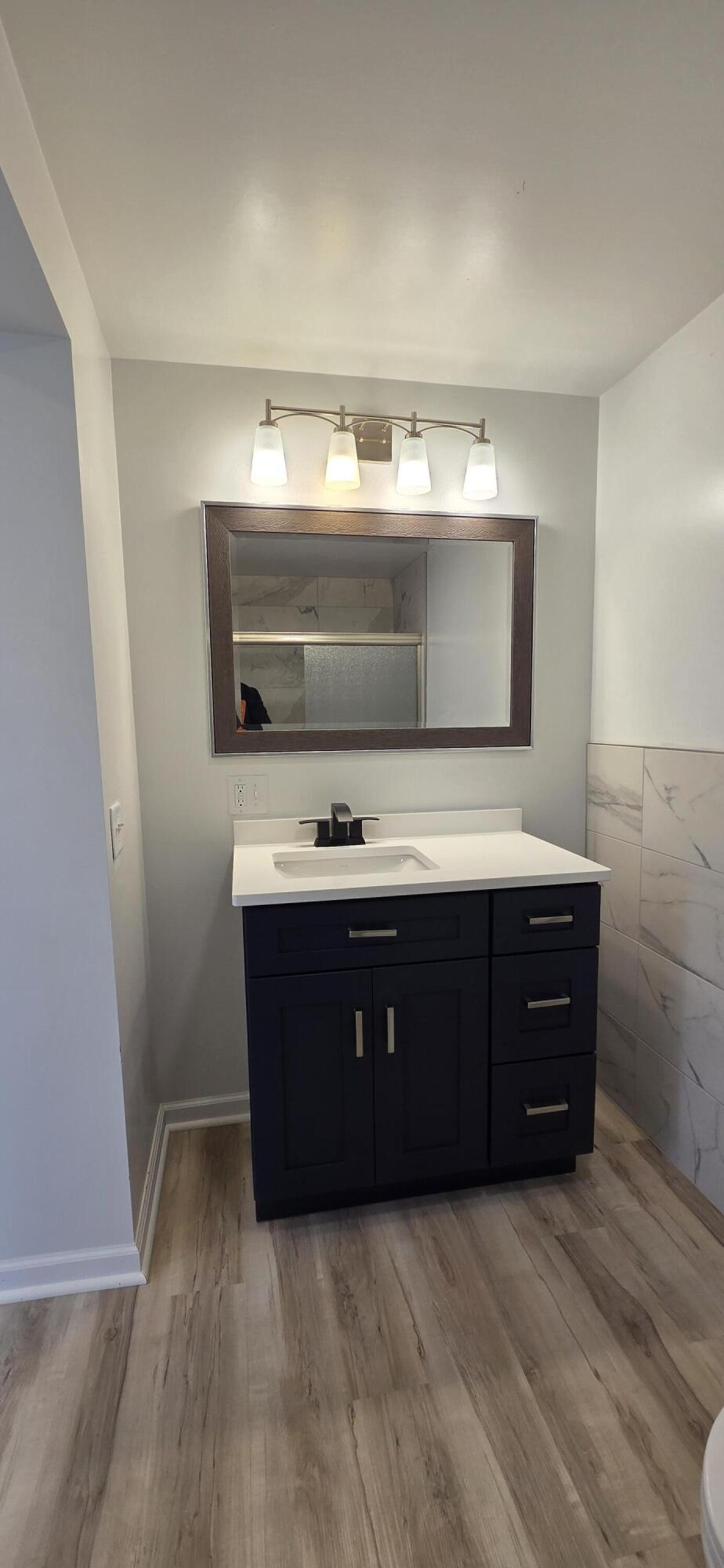 7325 Locust Avenue Gary, IN 46403 - Photo 71 of 136 a bathroom with a sink and a mirror