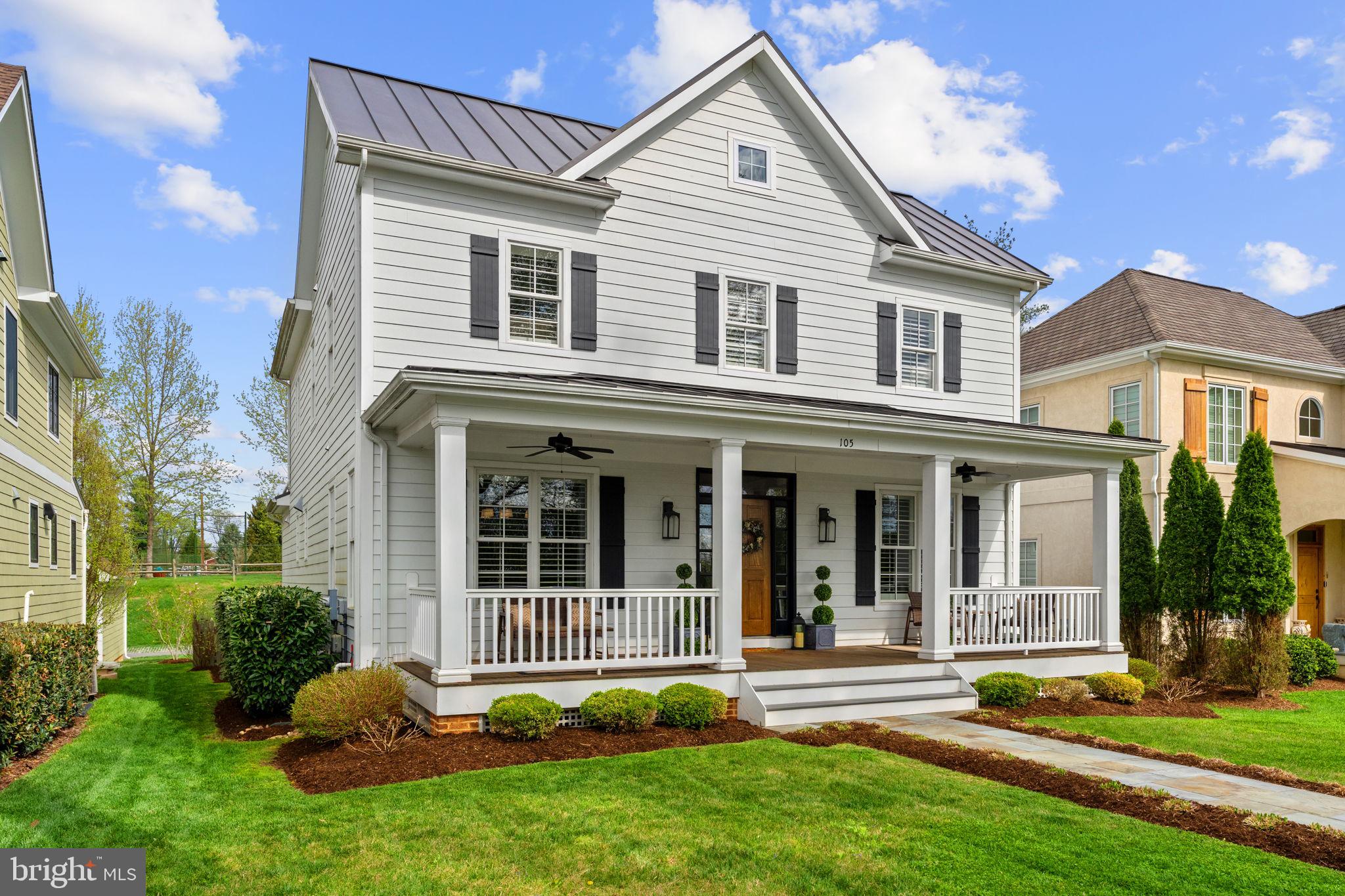 105 Reed Street Middleburg, VA 20117 - Photo 4 of 62 front view of a house with a yard