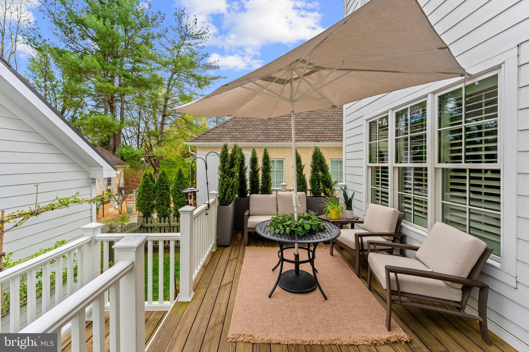 105 Reed Street Middleburg, VA 20117 - Photo 59 of 62 a view of a patio with a table and chairs