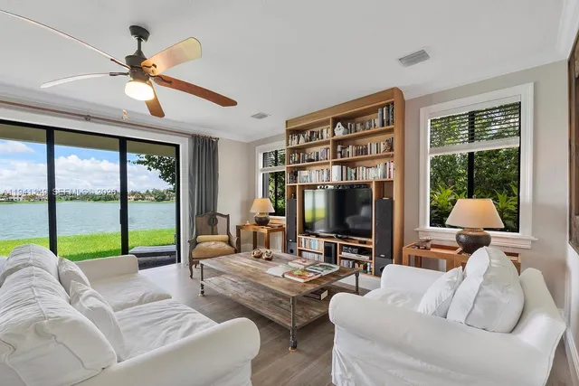 a kitchen with kitchen island a sink stove and refrigerator