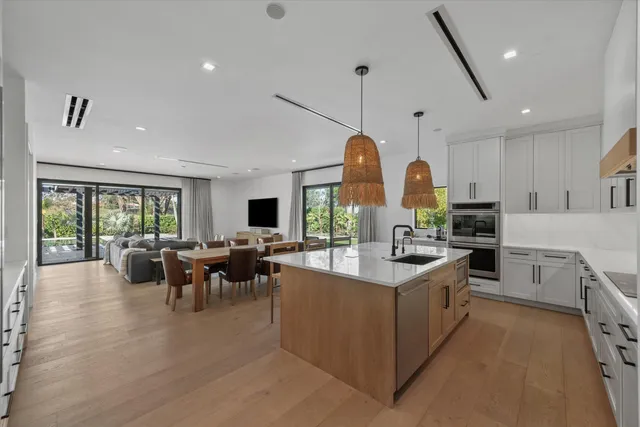 a view of a volley ball court