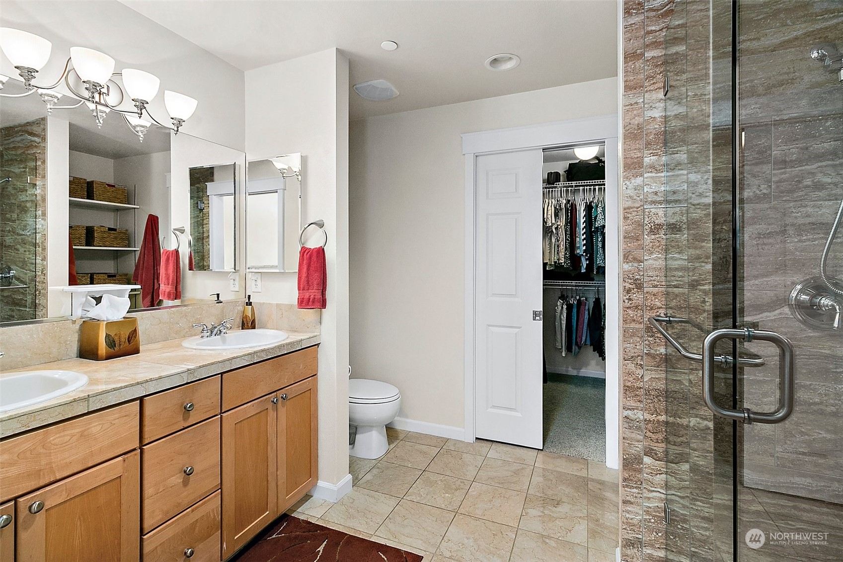 91 East Soderberg Road, Unit C10 Allyn, WA 98524 - Photo 19 of 38 a bath room with a sink and a mirror