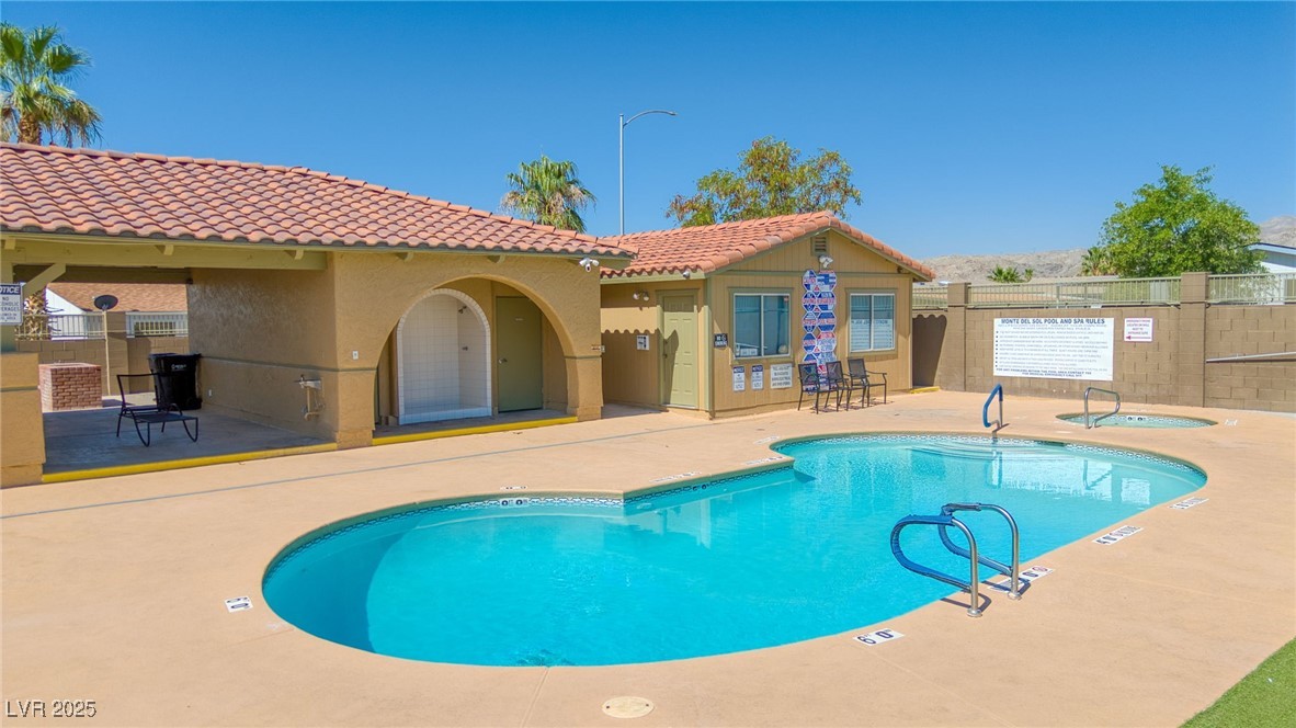 3262 Del Monte Street Laughlin, NV 89029 - Photo 39 of 42 Community pool featuring a patio and a community hot tub