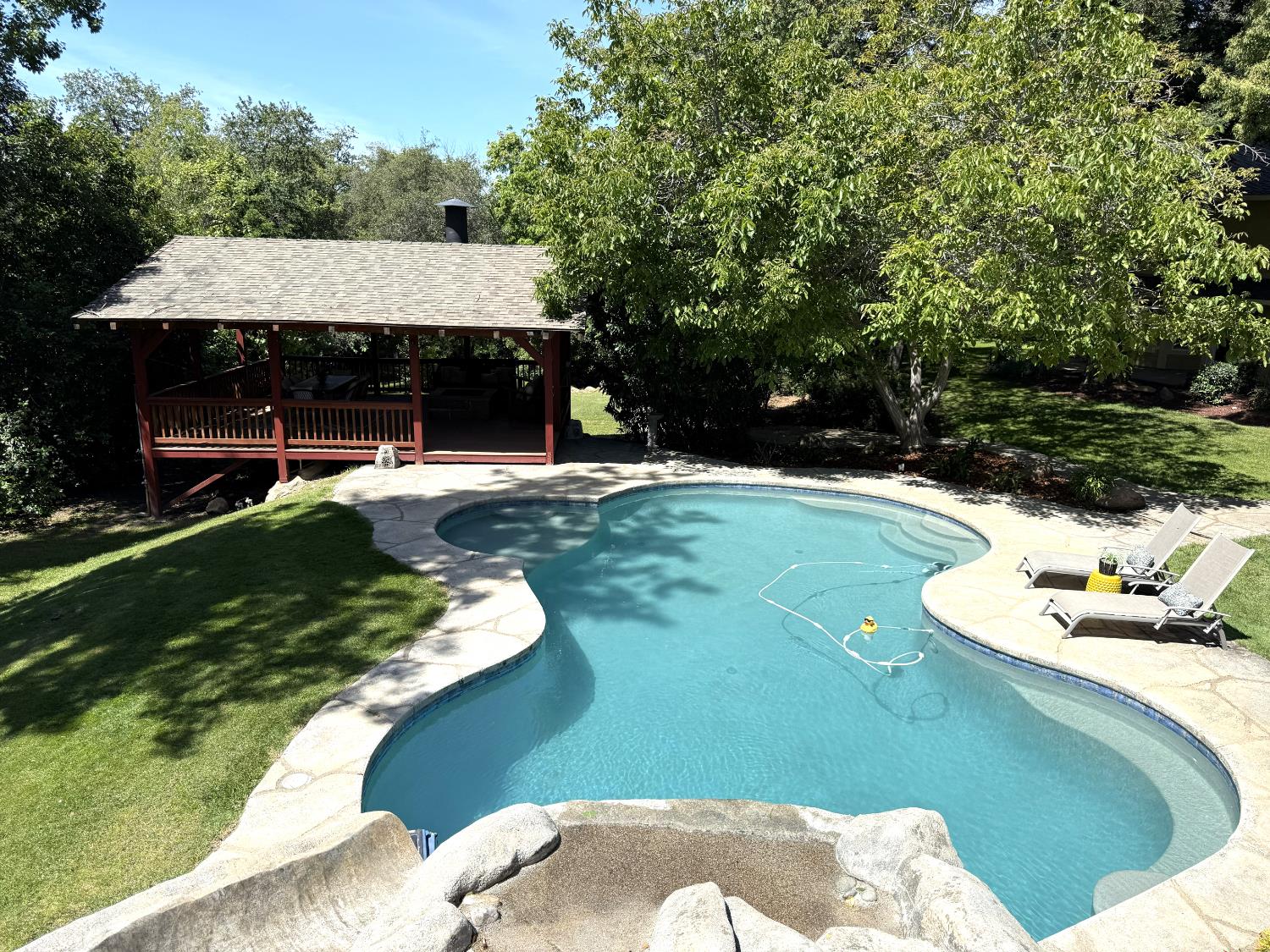 7396 Callison Road Penryn, CA 95663 - Photo 61 of 99 Pool view from the top of the waterfall.