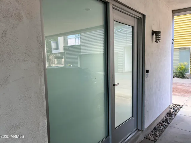 a view of front door