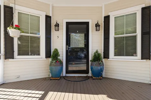 a view of a entryway door of the house