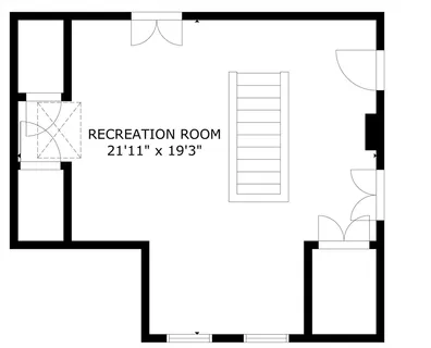 a picture of a room with a window