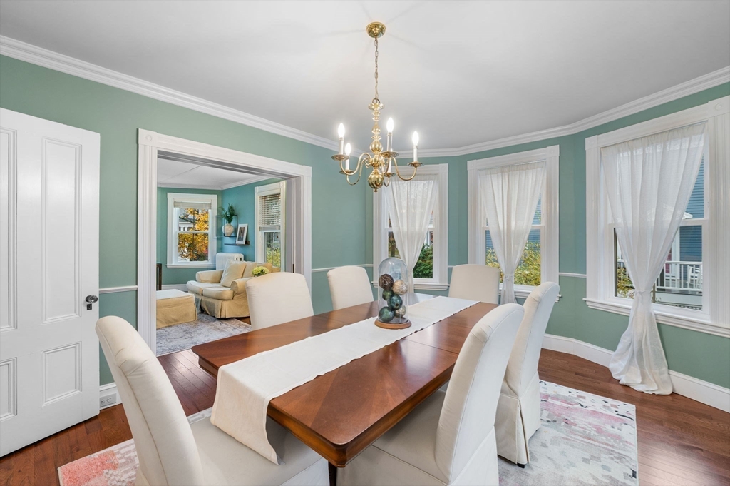 5 Beacon Street Danvers, MA 01923 - Photo 7 of 37 a view of a dining room with furniture window and wooden floor