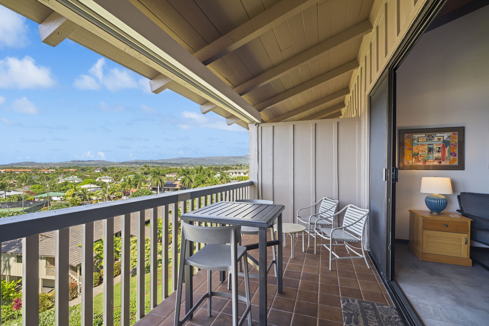 1870 Hoone Road, Unit 831 Koloa, HI 96756 - Photo 20 of 30 a view of a balcony with furniture