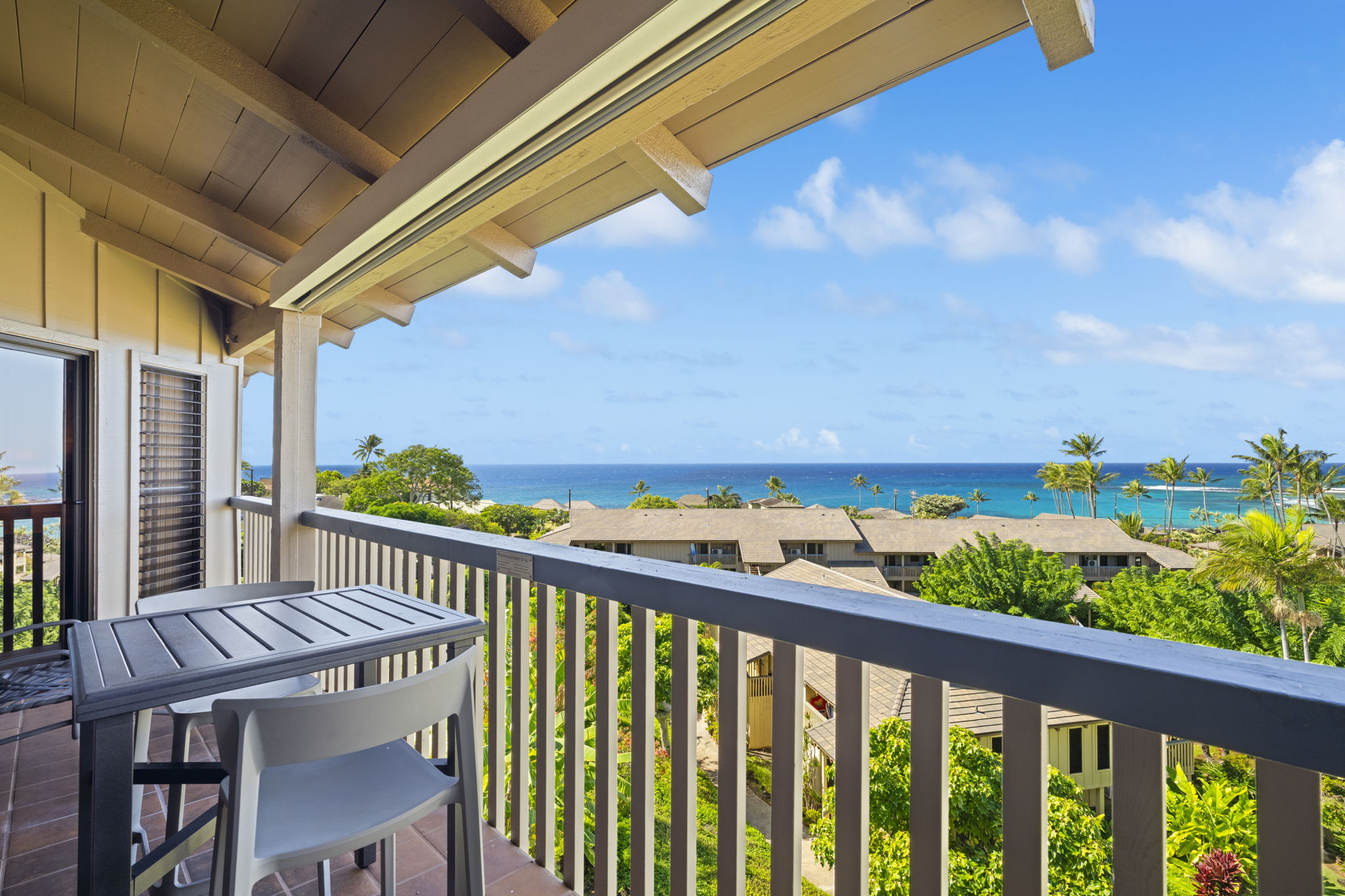 1870 Hoone Road, Unit 831 Koloa, HI 96756 - Photo 5 of 30 a view of a balcony with furniture